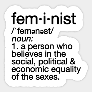 feminist definition Sticker
